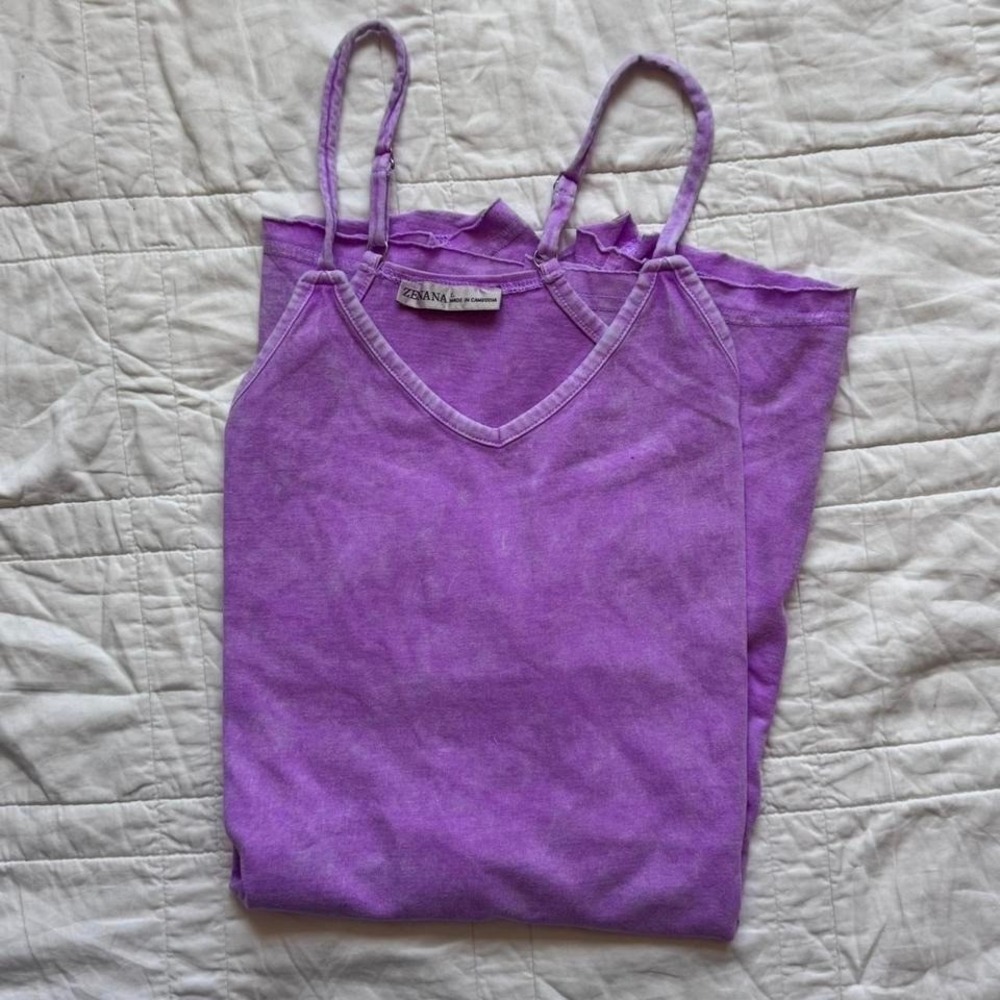 Zenana Outfitters Lavender/Purple Romper with Pockets - Picture 2 of 8